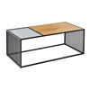 COUCHTISCH ARCHITECTURE Wildeiche rechteckig Natur|Schwarz 100cm - Schwarz/Braun, Glas/Holz (50/100/40cm) - riess-ambiente