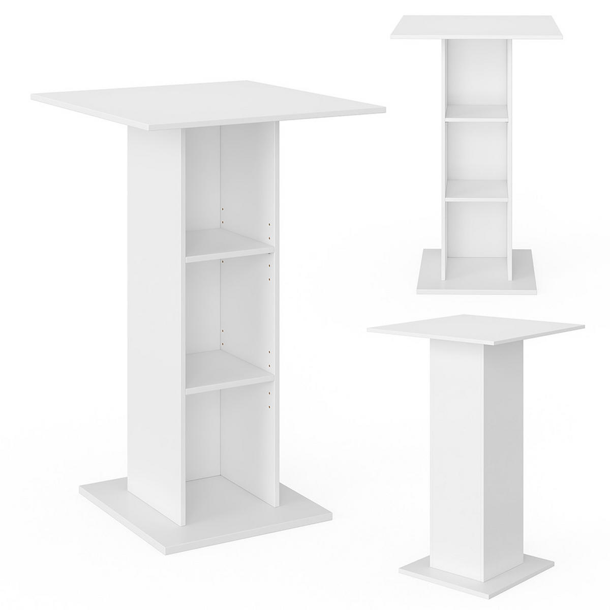 BARTISCH Rodeo Weiß 70 x 70 cm - Weiß, Holzwerkstoff (70/109/70cm) - Vicco