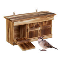 NISTKASTEN - Braun, Holz/Metall (43.5/22/15cm) - Relaxdays