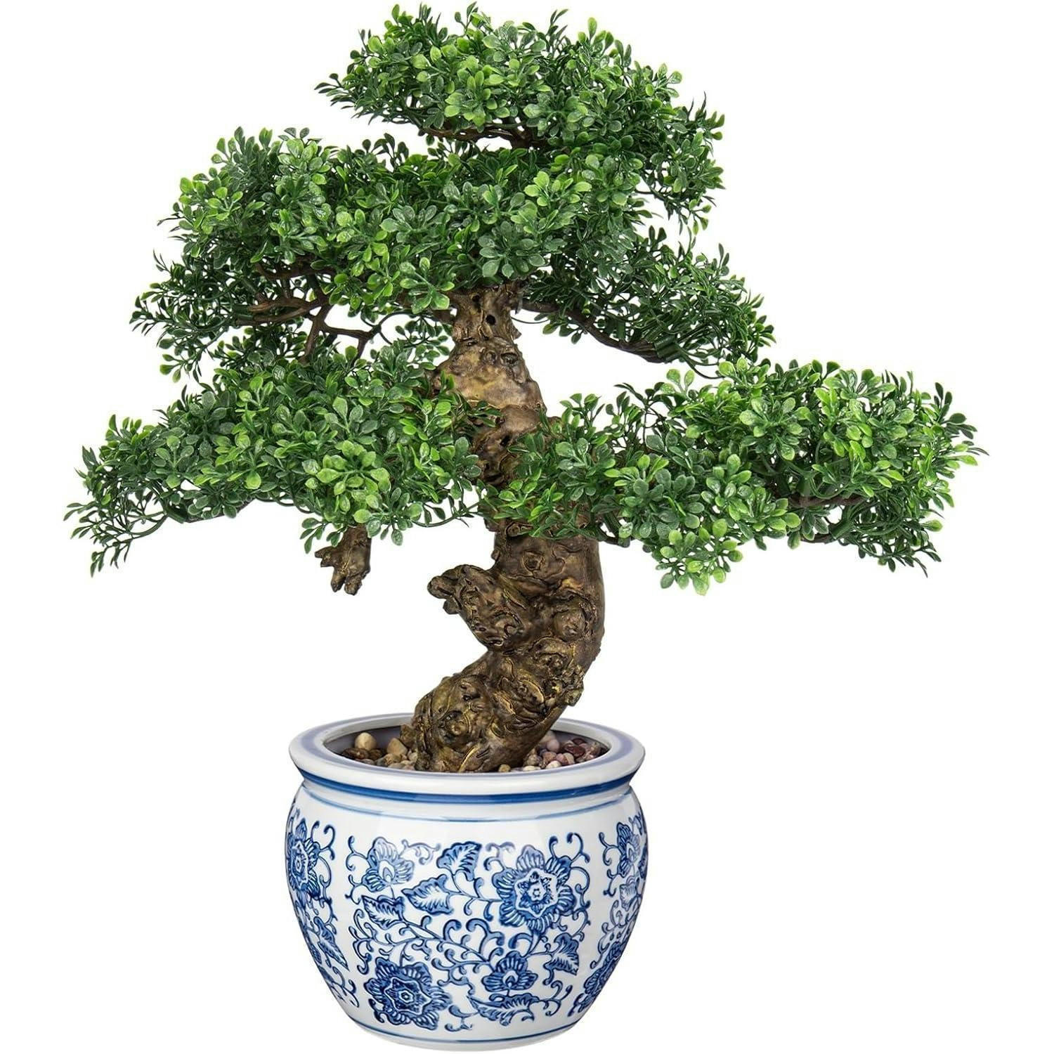 KUNSTBONSAI mit Keramiktopf Höhe 43cm - Multicolor, Keramik (43cm)
