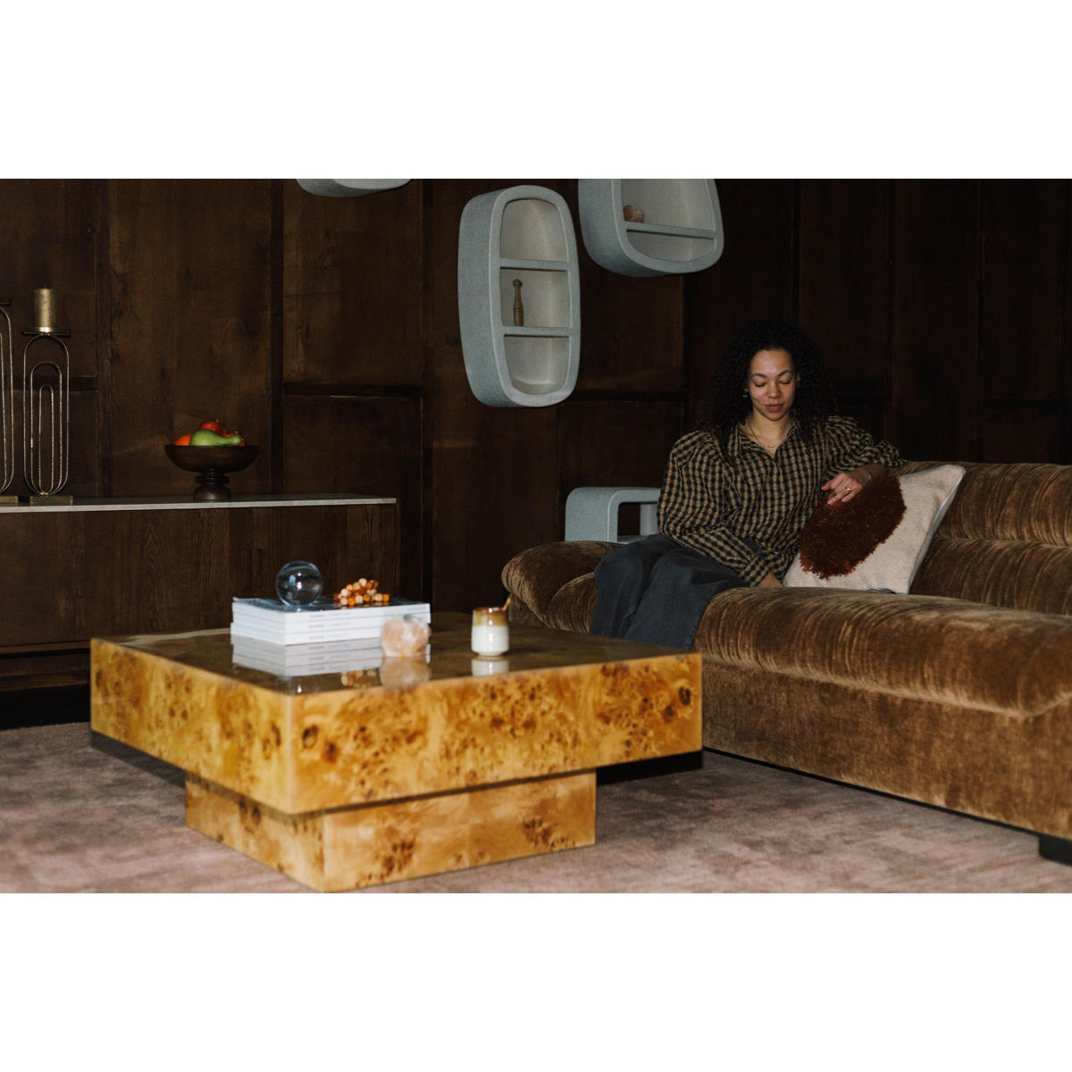 COUCHTISCH Quinn 90x90 cm Natur - Naturfarben, Holz (90/90/39cm) - Dutchbone