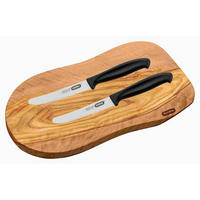 SCHNEIDE-UND SERVIERBRETT Toscana - Braun, Holz (18/29cm) - Mulex