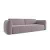 4-SITZER-SOFA Samt Stoff Violett - Lila/Flieder, Kunststoff/Textil (250/74/105cm) - Makamii