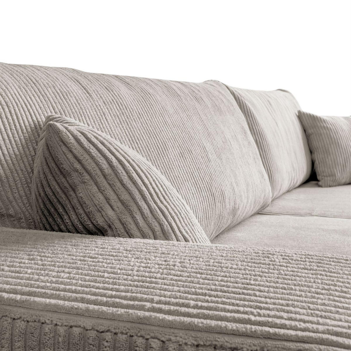 ECKSOFA SOPRANO mit Schlafunktion und Stauraum POSO 100 - Creme, Textil (271/175cm) - Lookway