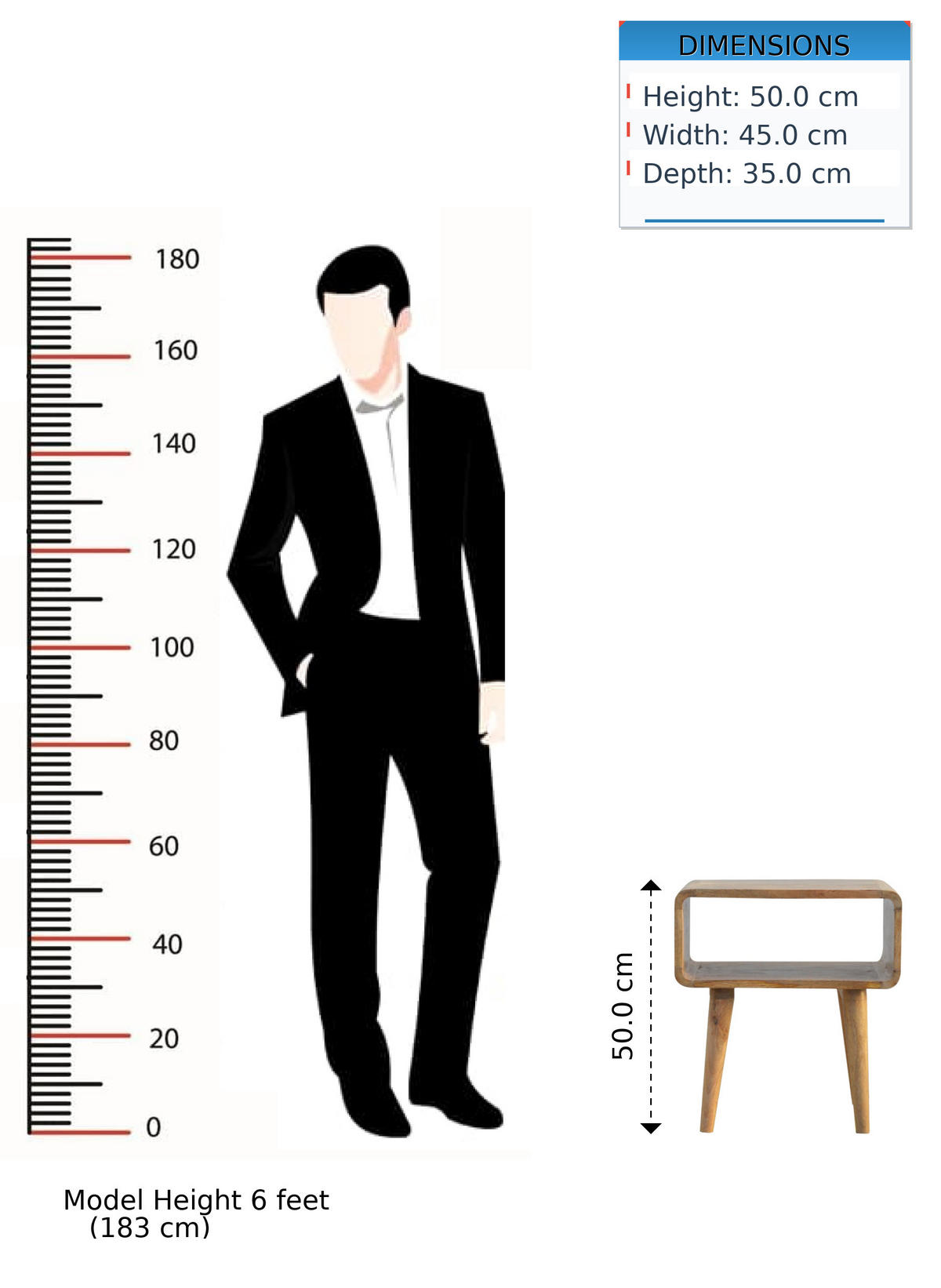 NACHTTISCH mit freiem Fach, Nordische Beine, Beige - Messingfarben/Braun, Holz/Metall (45/50/35cm) - Artisan Furniture