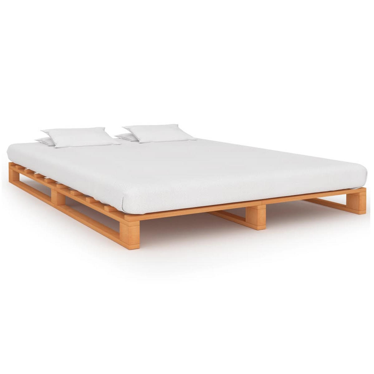 BETT Hodge 140/200 cm - Braun, Holz (140/200cm) - Nettlife