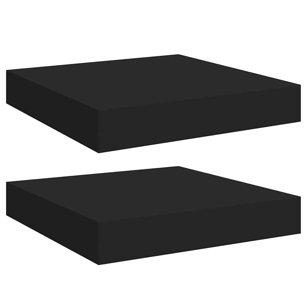 vidaXL Wandboardset Schwarz 23x3.8x23.5 cm