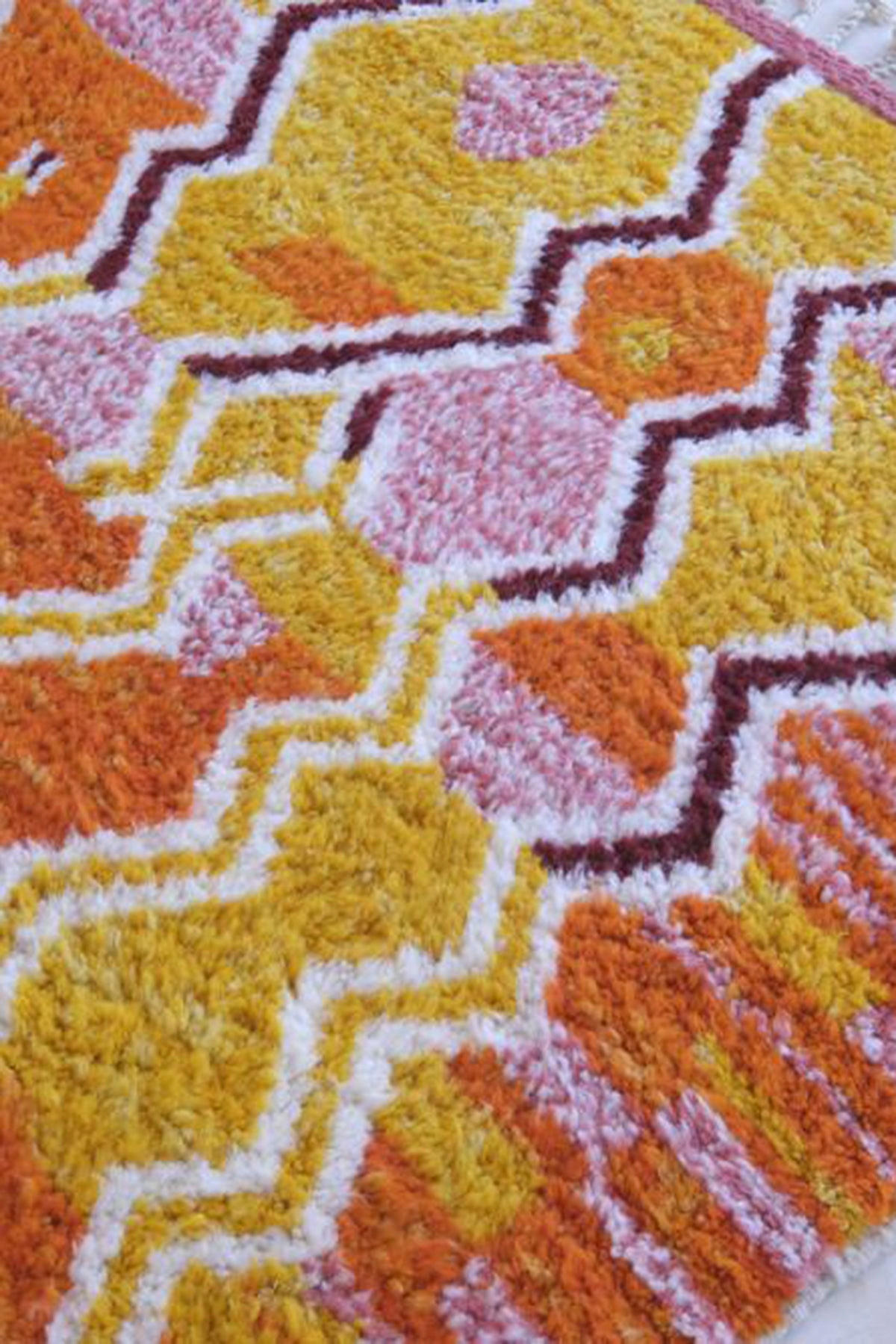 BERBERTEPPICH aus reiner Wolle 210x 271 cm - Orange, Naturmaterialien (210/271cm) - AFK Living