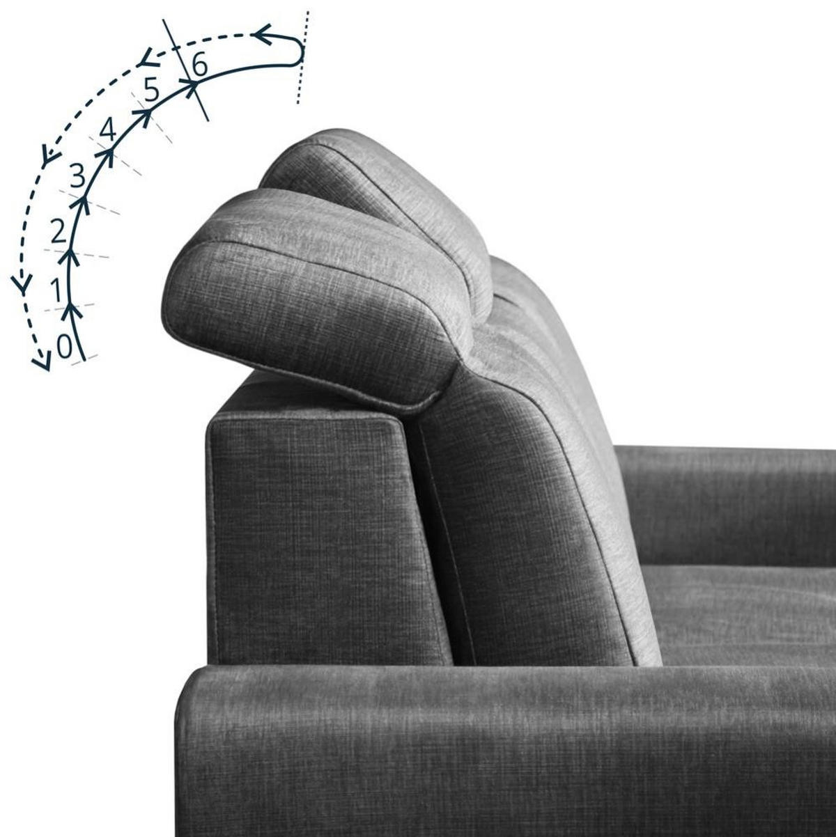 ECKSCHLAFSOFA Alex Mini beige links - Beige/Schwarz, Textil (245/185cm) - Beautysofa