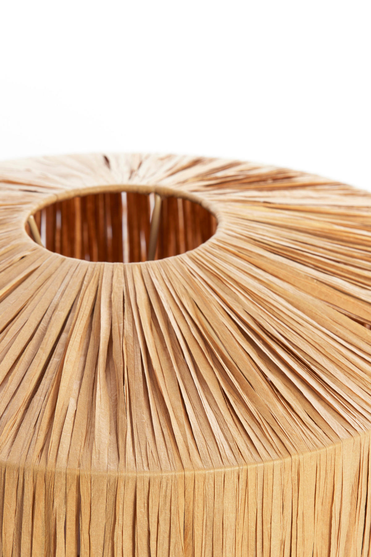 LAMPENSCHIRM Biljana Braun Ø43/20 cm - Braun, Textil (43/43/20cm) - Light & Living