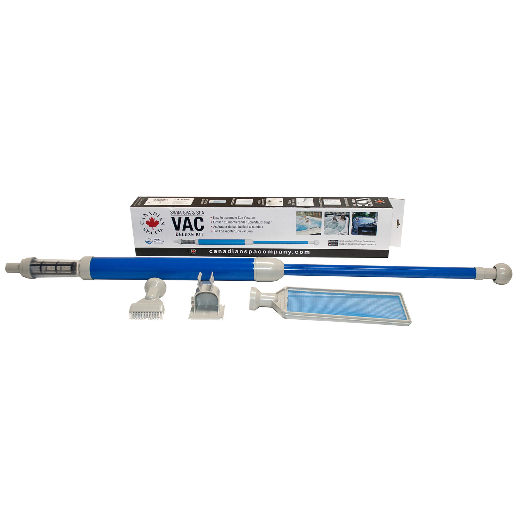 WHIRLPOOL-REINIGUNG Whirlpool Sauger Set - Blau, Kunststoff (9.5/16.5/79cm) - Canadian Spa Company