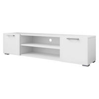 TV-ELEMENT Gimren 2D - Hellgrau/Weiß, Holzwerkstoff/Kunststoff (156/36/35cm) - MIRJAN24