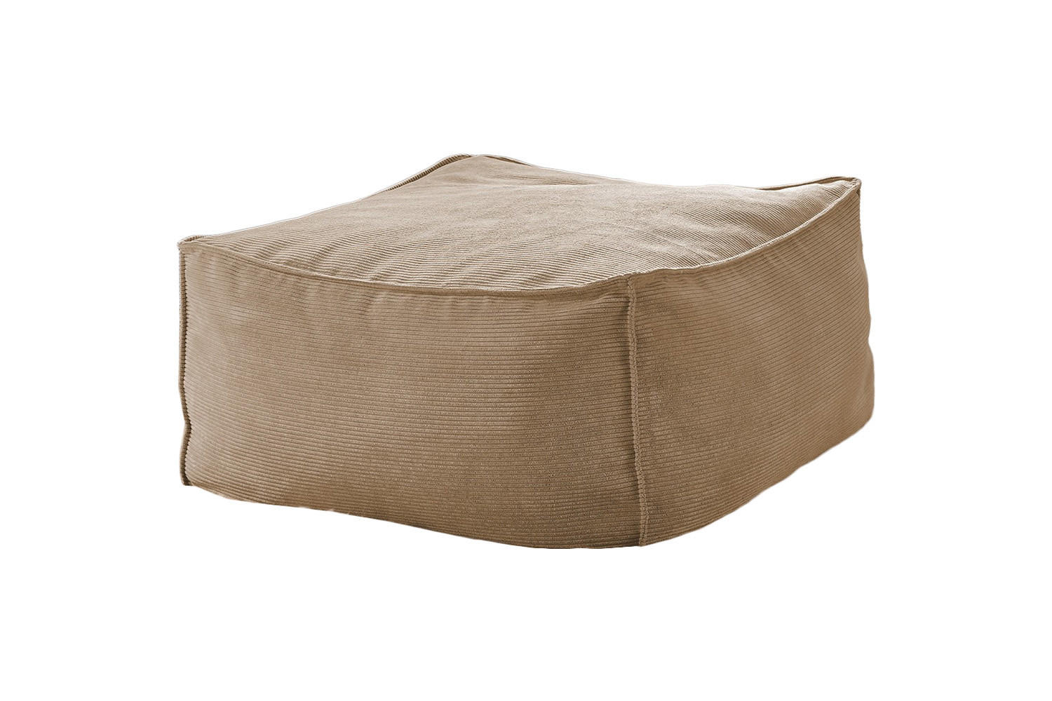 HOCKER ALEA Taupe - Taupe, Textil (86/38/86cm) - KAWOLA