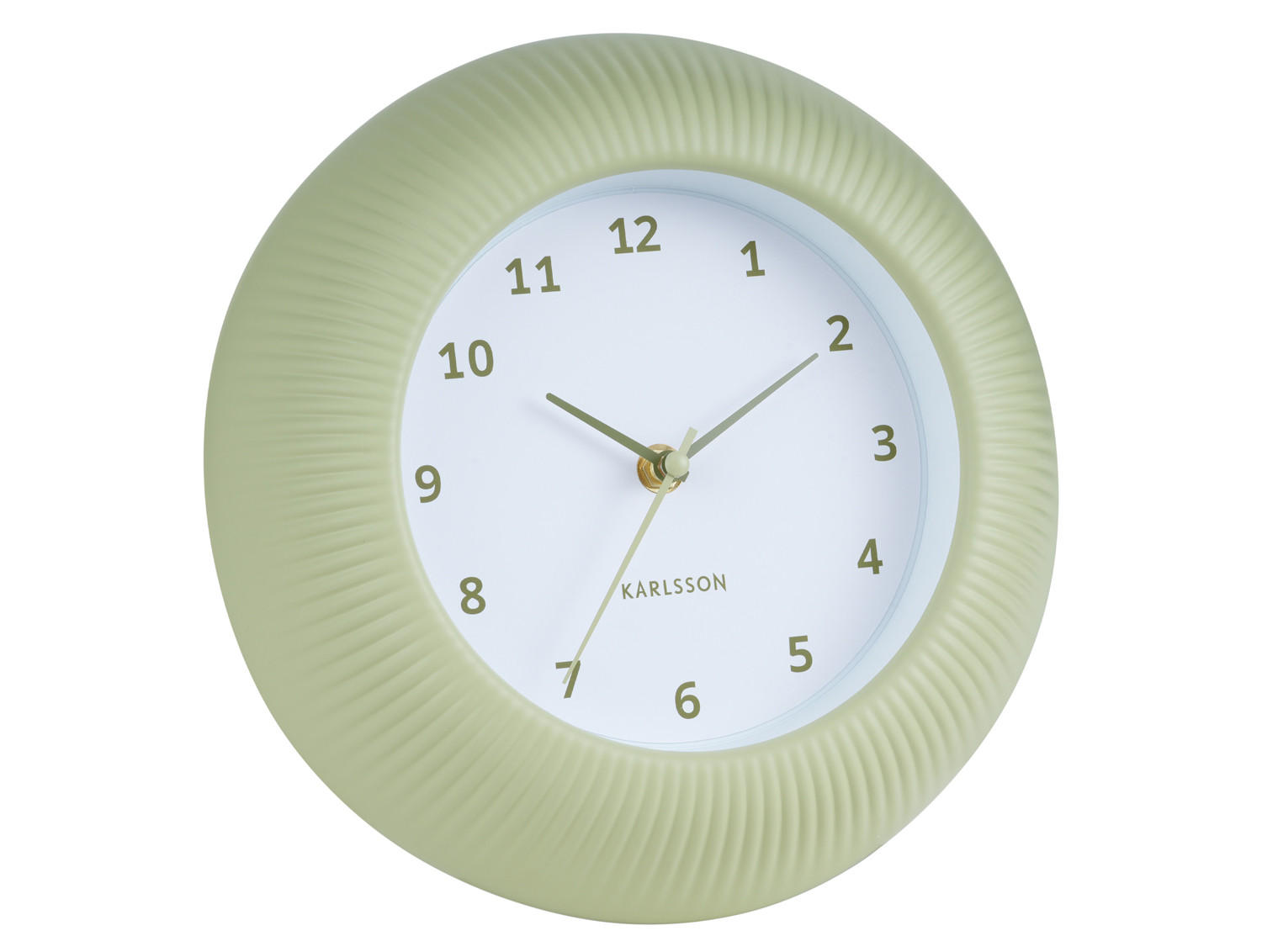WANDUHR Tender Rib Ø25 cm - Grün, Kunststoff (25/4.5/25cm) - Karlsson