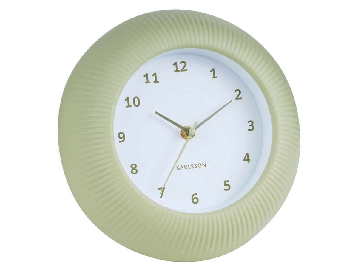 WANDUHR Tender Rib Ø25 cm - Grün, Kunststoff (25/4.5/25cm) - Karlsson