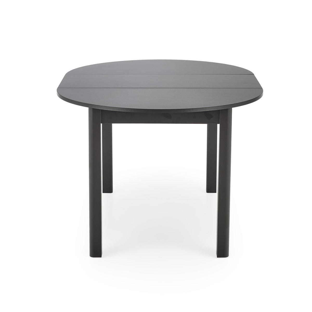 ESSTISCH rund Schwarz ausziehbar - Schwarz, Holzwerkstoff (102/102/76cm) - designimpex
