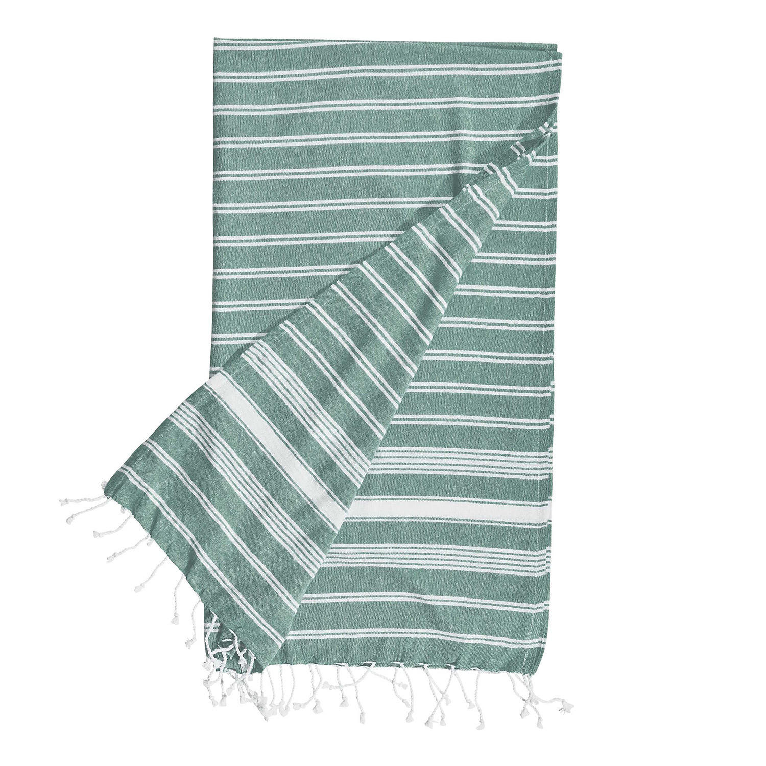 HAMAMTUCH Surfside - Dunkelgrün, Textil (90/170cm) - Butlers