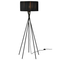 STEHLEUCHTE Black Mikado - Schwarz, Metall (23/23/155cm) - lux.pro