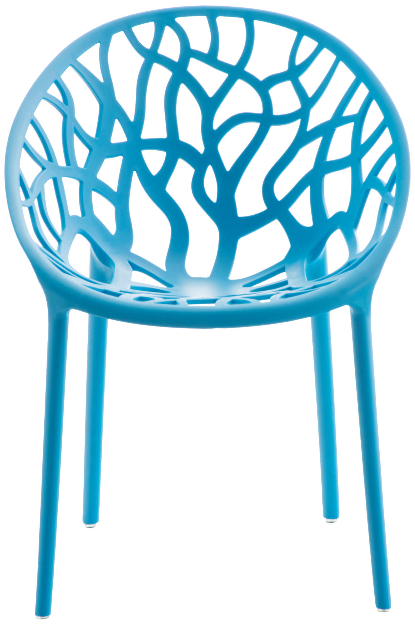 GARTENSTUHL 2er Set Kunststoff blau - Blau, Kunststoff (59/80/60cm) - CLP