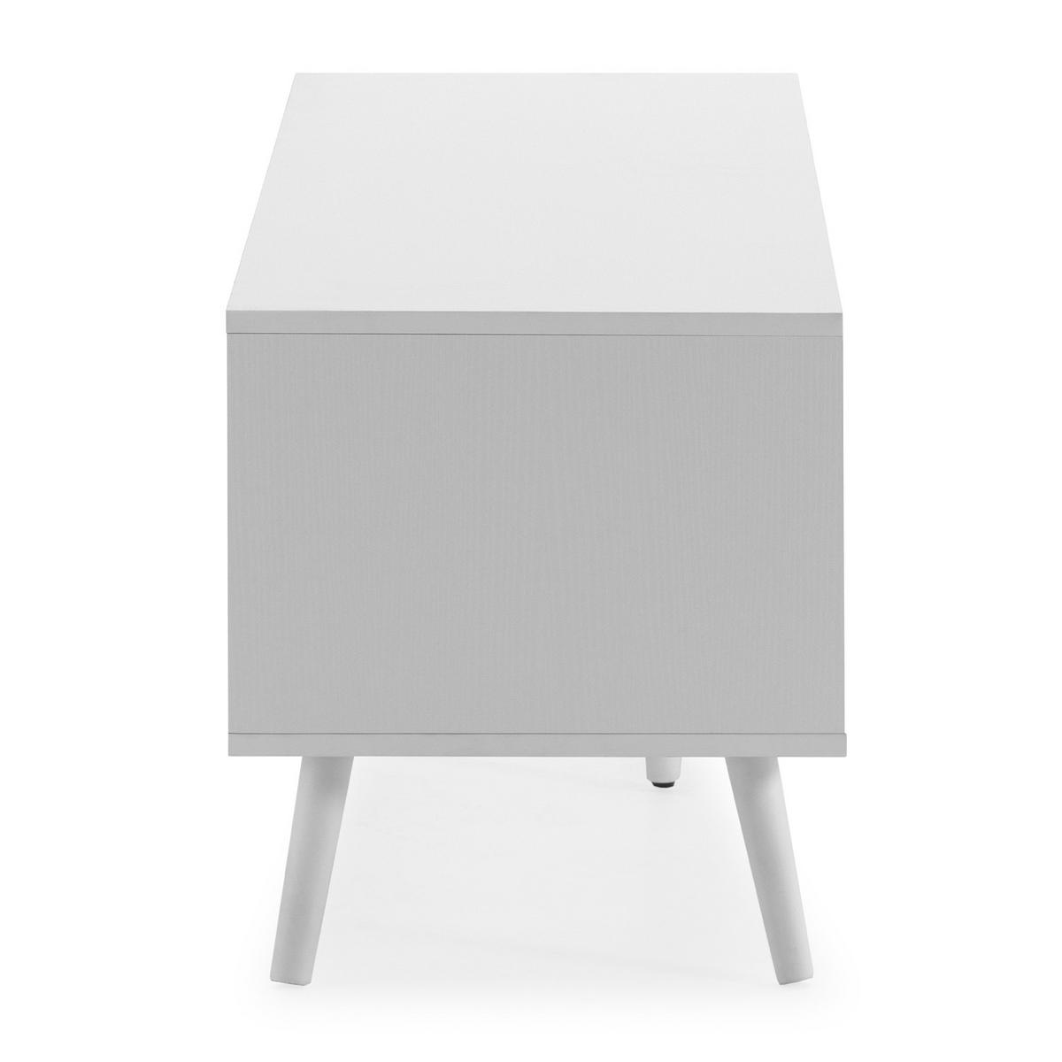 TV-ELEMENT Telmo 3 türen Weiß 130 cm - Weiß, Holzwerkstoff (130/45/40cm) - VS Venta-stock