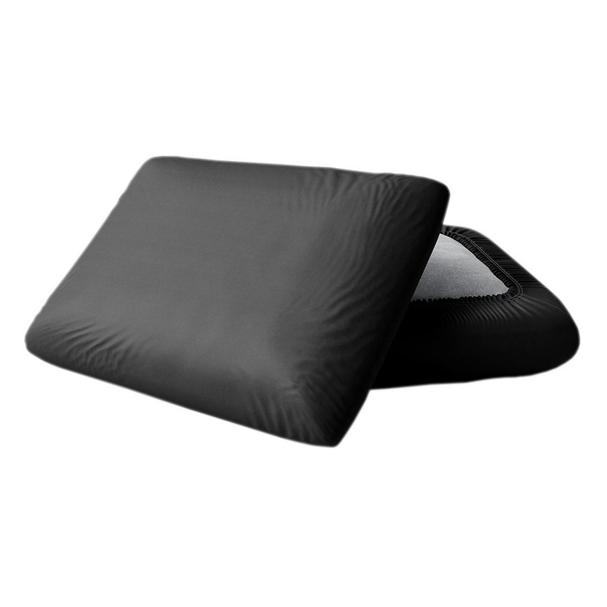 KISSENSCHONER mit Gummizug - Schwarz, Textil (60/40cm) - Mr Mattress
