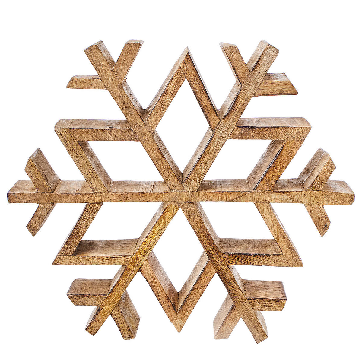 DEKO-SCHNEEFLOCKE Snowflake - Braun, Holz (20/3.5/20cm) - Butlers