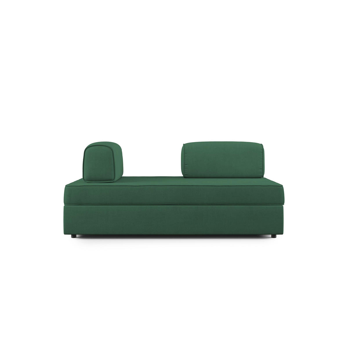 LINEARSOFA Liberty ausziehbar - Grün, Textil (180/42/105cm) - Divani.store