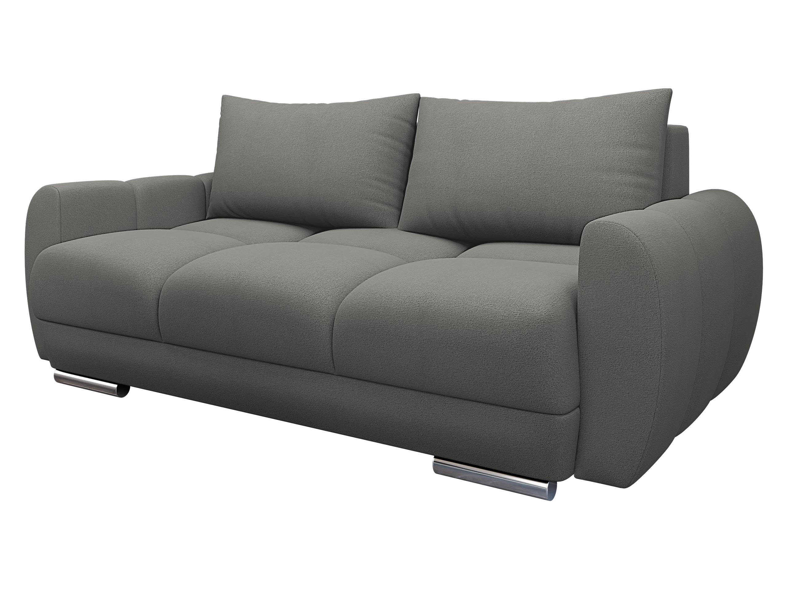 SOFA Logo 2 - Silberfarben/Grau, Holz/Kunststoff (186/89/97cm) - MIRJAN24