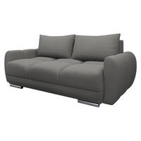 SOFA Logo 2 - Silberfarben/Grau, Holz/Kunststoff (186/89/97cm) - MIRJAN24