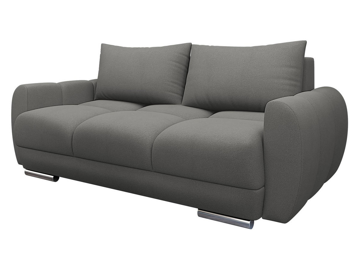 SOFA Logo 2 - Silberfarben/Grau, Holz/Kunststoff (186/89/97cm) - MIRJAN24