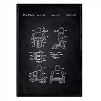 POSTER Lego Minifigur Patent A3 Rahmenlos - Klar, Papier (29.7/5/42cm) - Nacnic