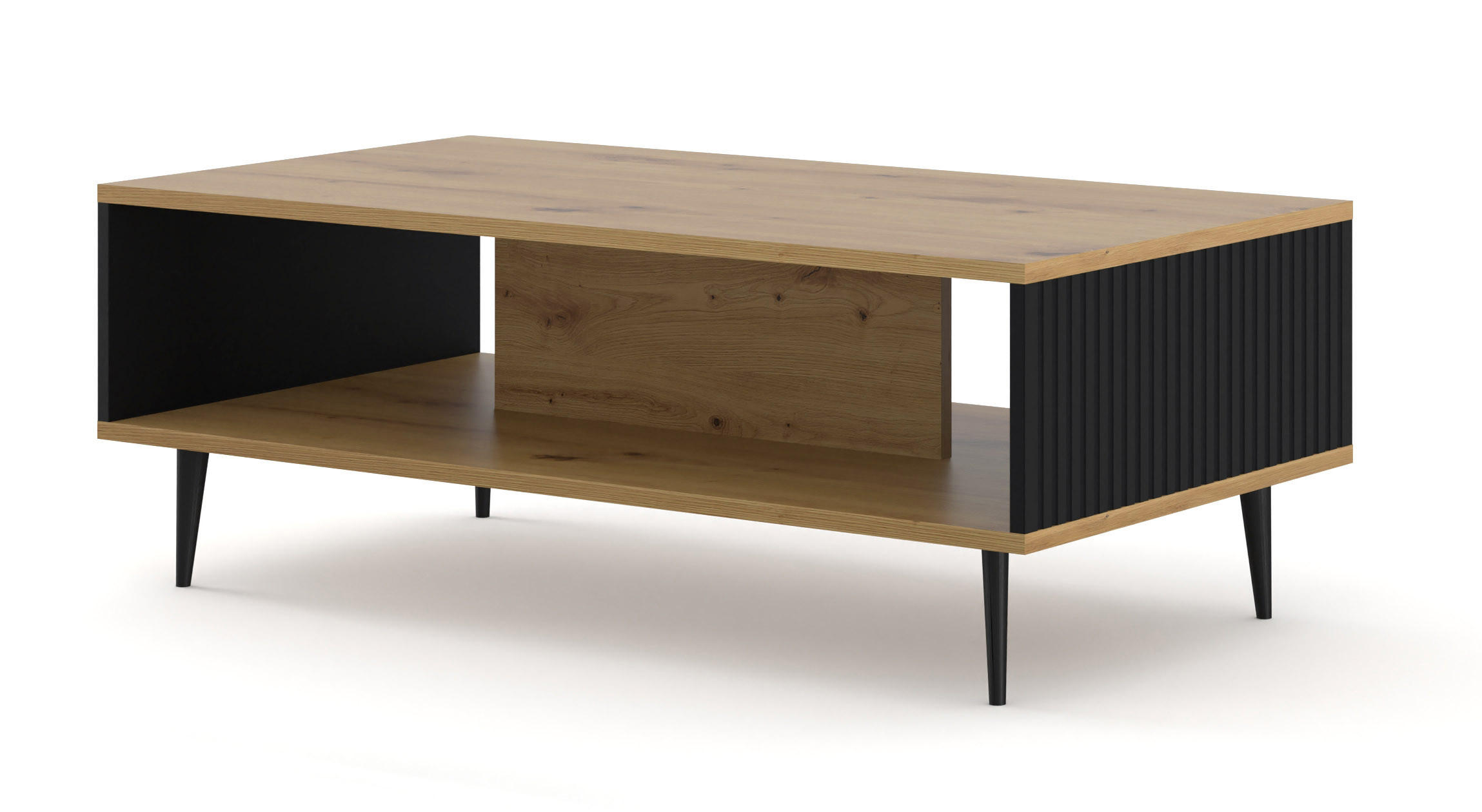 Raumhirsch Furniture Couchtisch Schwarz 90x43x60 cm