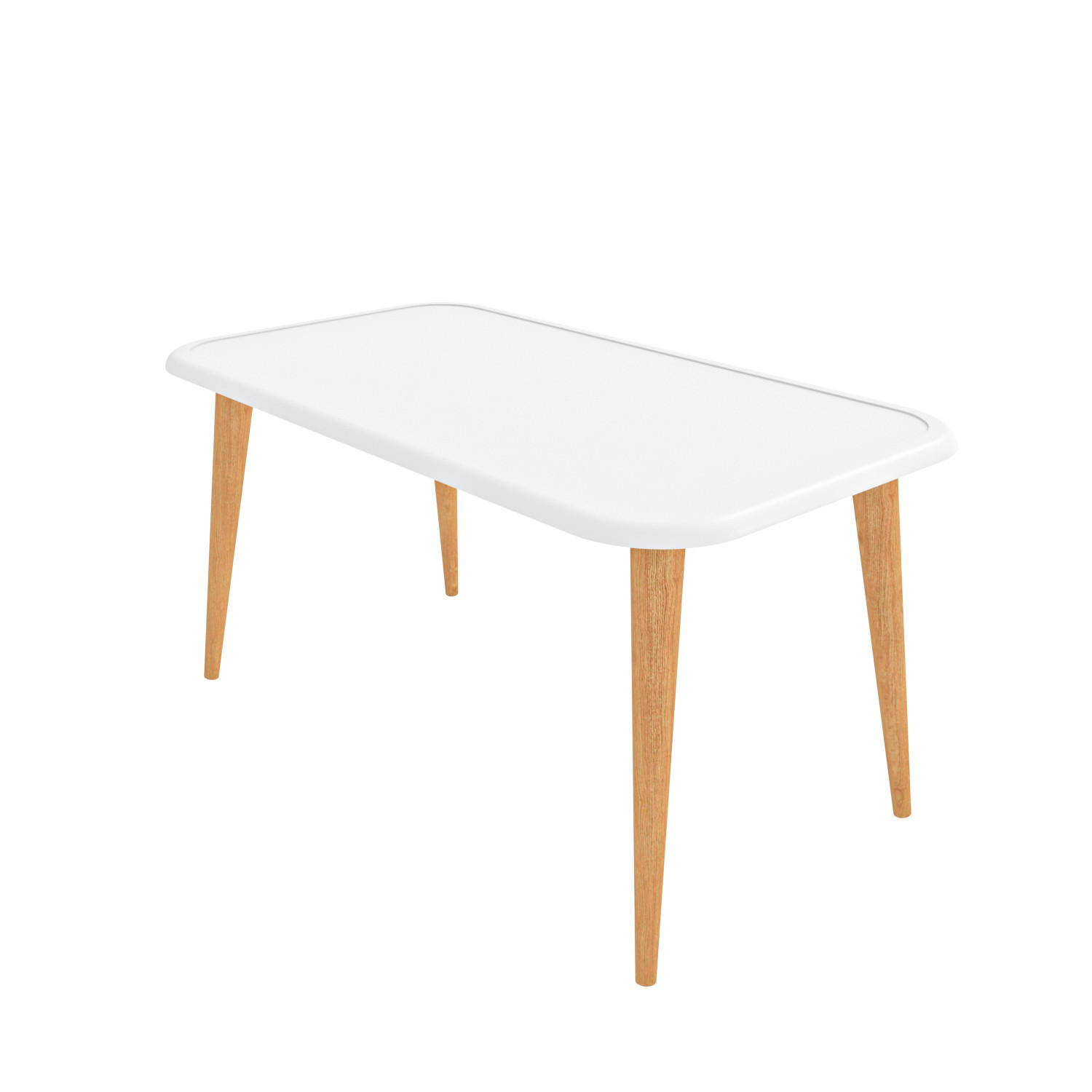 COUCHTISCH Bohemia - Weiß, Holzwerkstoff (89.5/48.5/46.5cm) - Decorotika