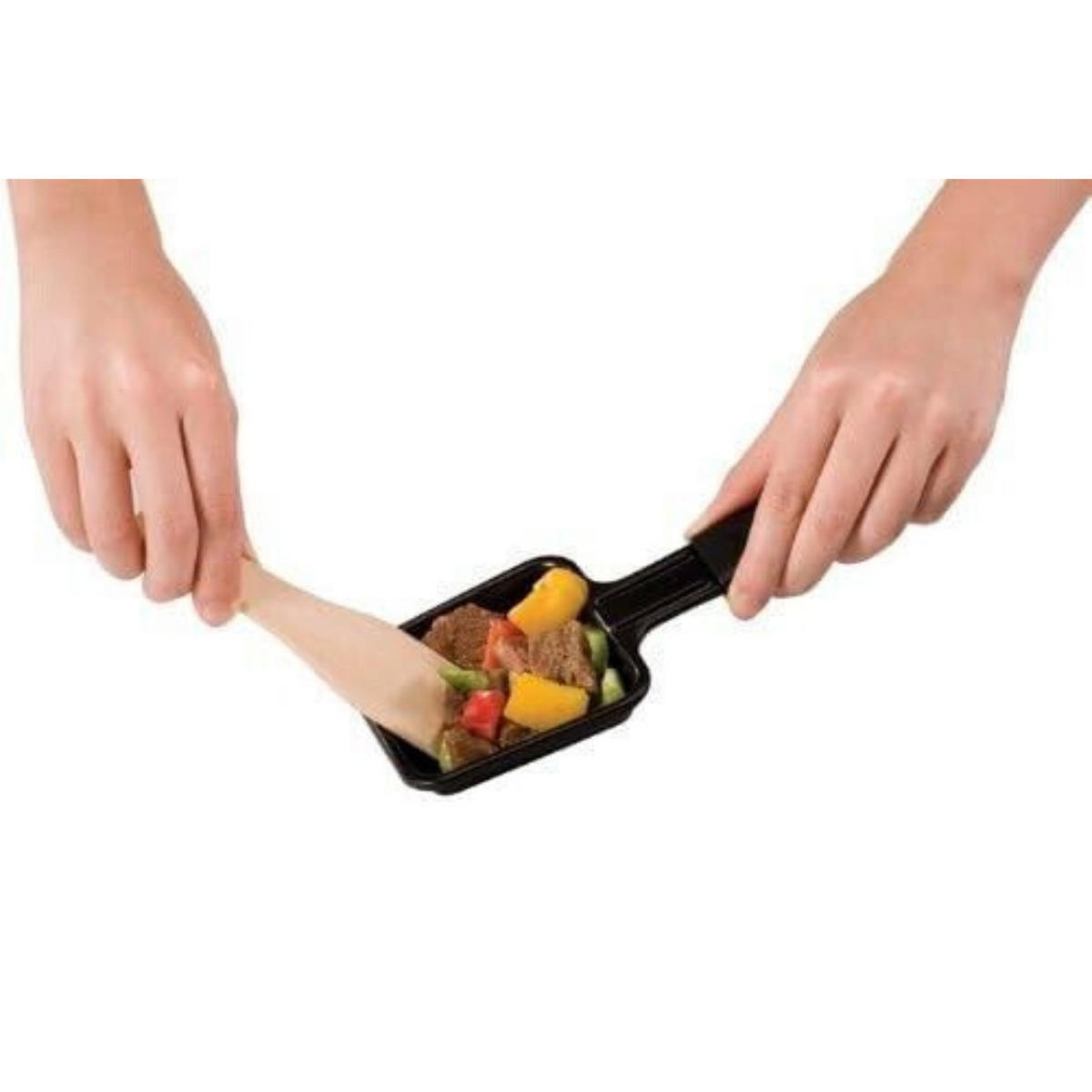 RACLETTEGRILL SAVOIE RG83 4 Personen 680W mit Natursteinplatte Schwarz - Schwarz, Metall (20/13/43cm) - JUNG