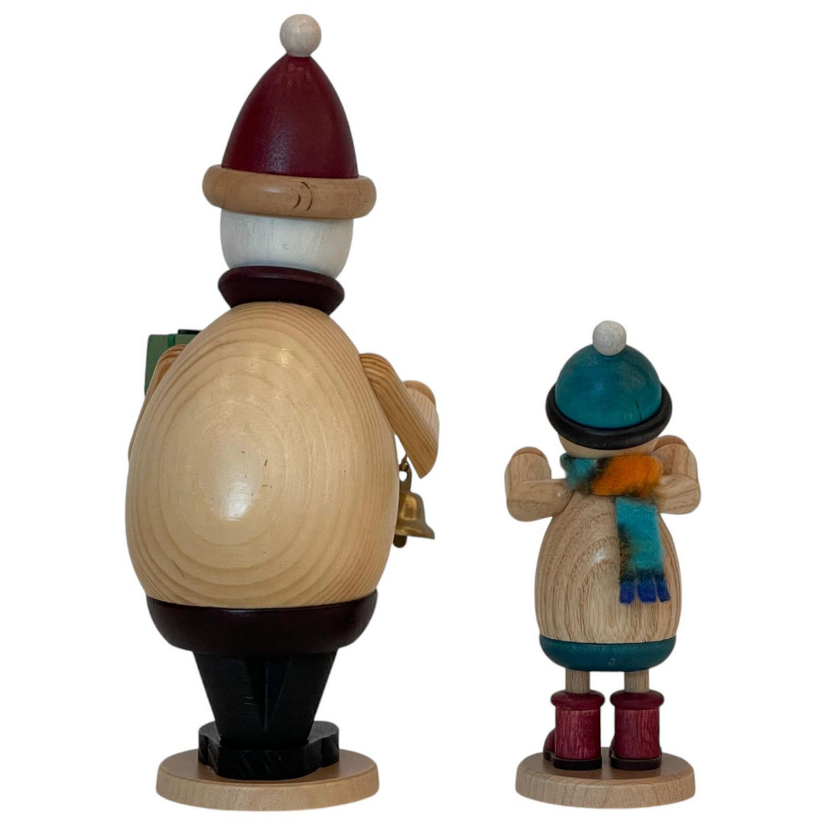 RAUCHMANN Max als Weihnachtsmann mit Mäxchen 16 cm - Multicolor, Holz (10/16/10cm)