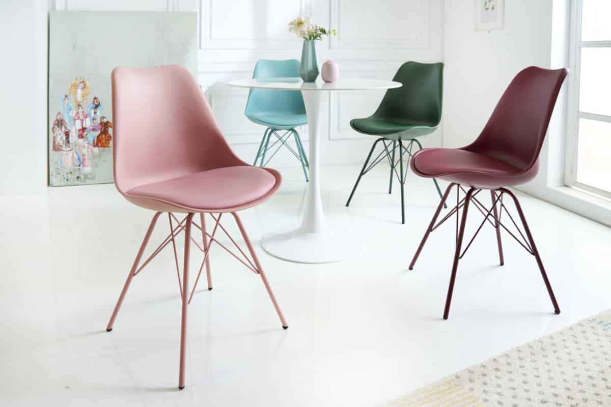 STUHL SCANDINAVIA MEISTERSTÜCK Kunstleder Dunkelgrün 85 cm - Grün, Kunststoff/Metall (49/85/54cm) - riess-ambiente