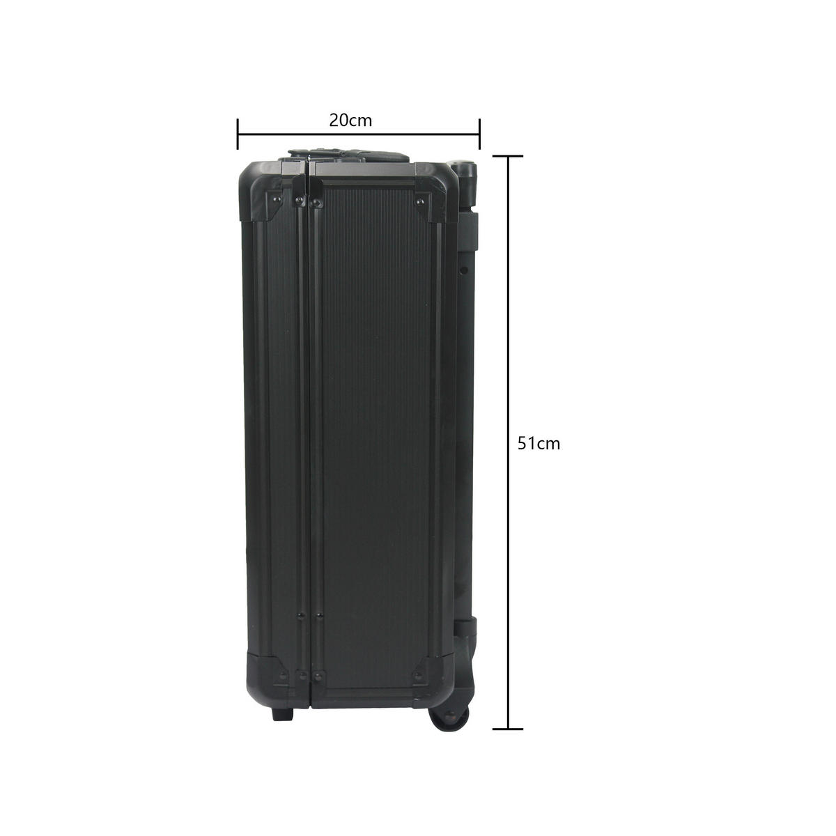WERKZEUGSET 899 TEILE, rollender Wagen mit 4 Schubladen, Schwarz - Schwarz, Kunststoff (20/51/36.5cm) - Novahome
