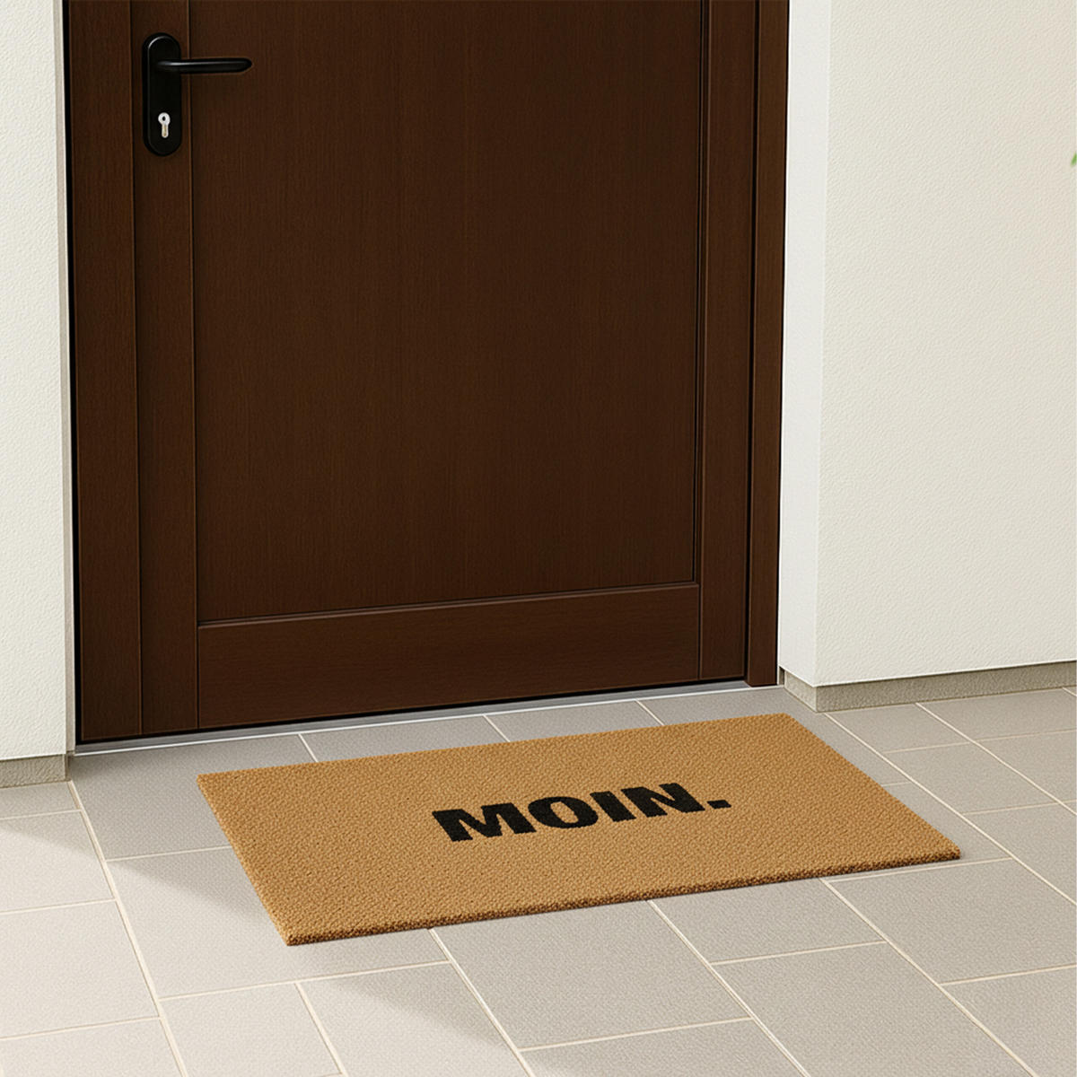 ROHOŽ - světle hnědá, textil/plast (80/50cm) - Relaxdays