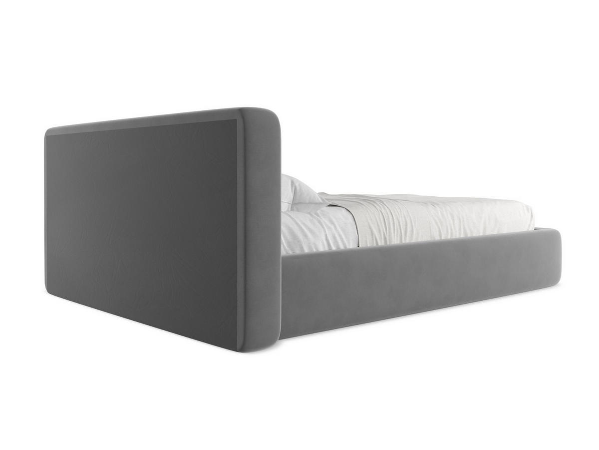 POLSTERBETT mit Bettkasten und Lattenrost 180x225 Grau - Schwarz/Grau, Kunststoff/Textil (140/200cm) - Makamii