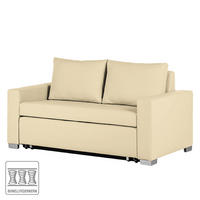 SCHLAFSOFA - Beige/Silberfarben, Kunststoff (153/90/90cm) - home24