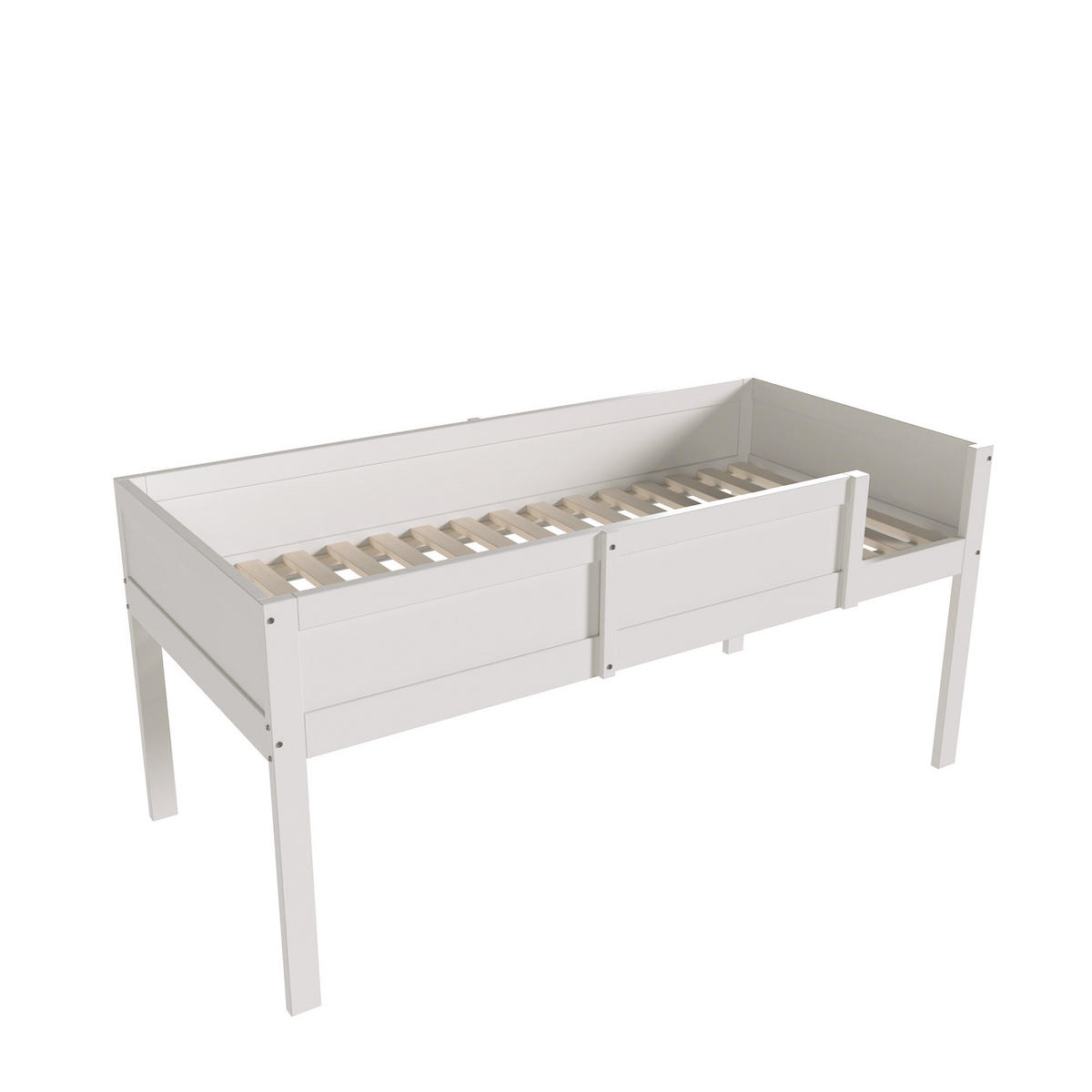 ETAGENBETT 90x200 Weiß - Weiß, Holz (90/200cm) - ComfortXL