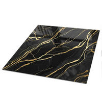 TISCHPLATTE 50x50 cm – Elegante Struktur - Pink, Glas (50/50/0.4cm) - Wallfluent