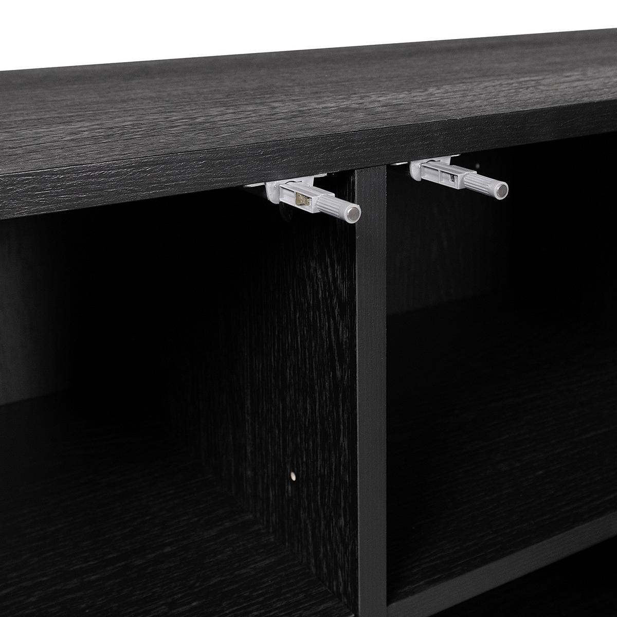 SIDEBOARD - 180 cm - Schwarz, Holzwerkstoff (180/75/40cm) - home24