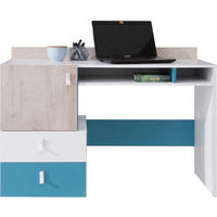 SCHREIBTISCH ISEO 125x55x86 cm Bürotisch Computertisch, Weiß - Weiß, Holzwerkstoff (55/125/86cm) - MASSENO