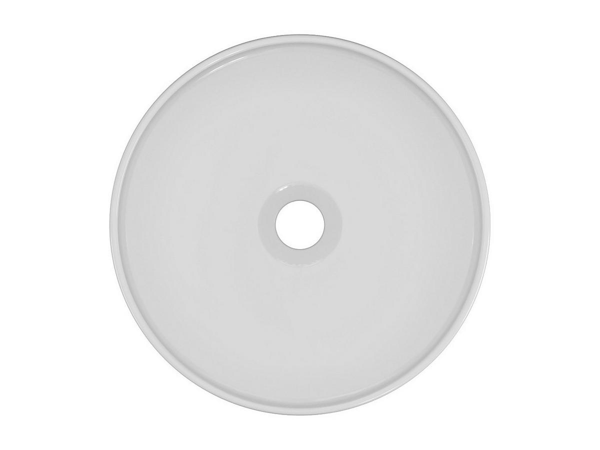 AUFSATZWASCHBECKEN - 36cm x 36cm - Keramik - weiß - LENISO - Weiß, Keramik (36/12/36cm) - Vente-Unique