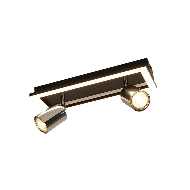 DECKENLEUCHTE Dunn 32/13/15.5cm - Schwarz, Metall (32/13/15.5cm) - Nettlife