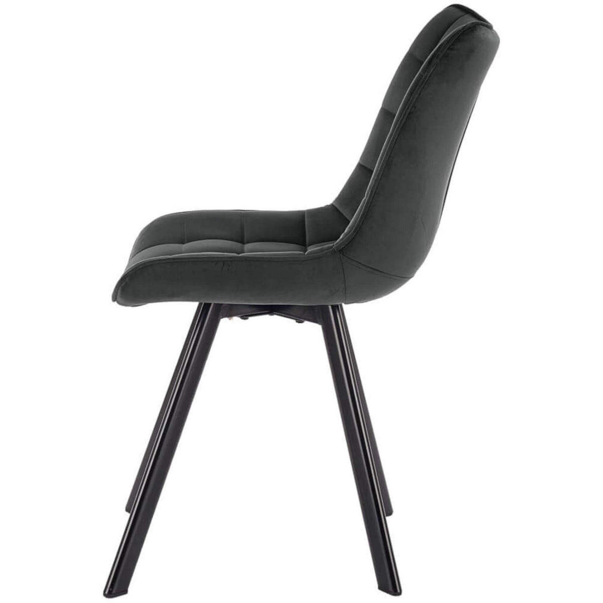 STUHL MODI K332 - Schwarz/Grau, Holzwerkstoff/Metall (46/84/61cm) - Meblini
