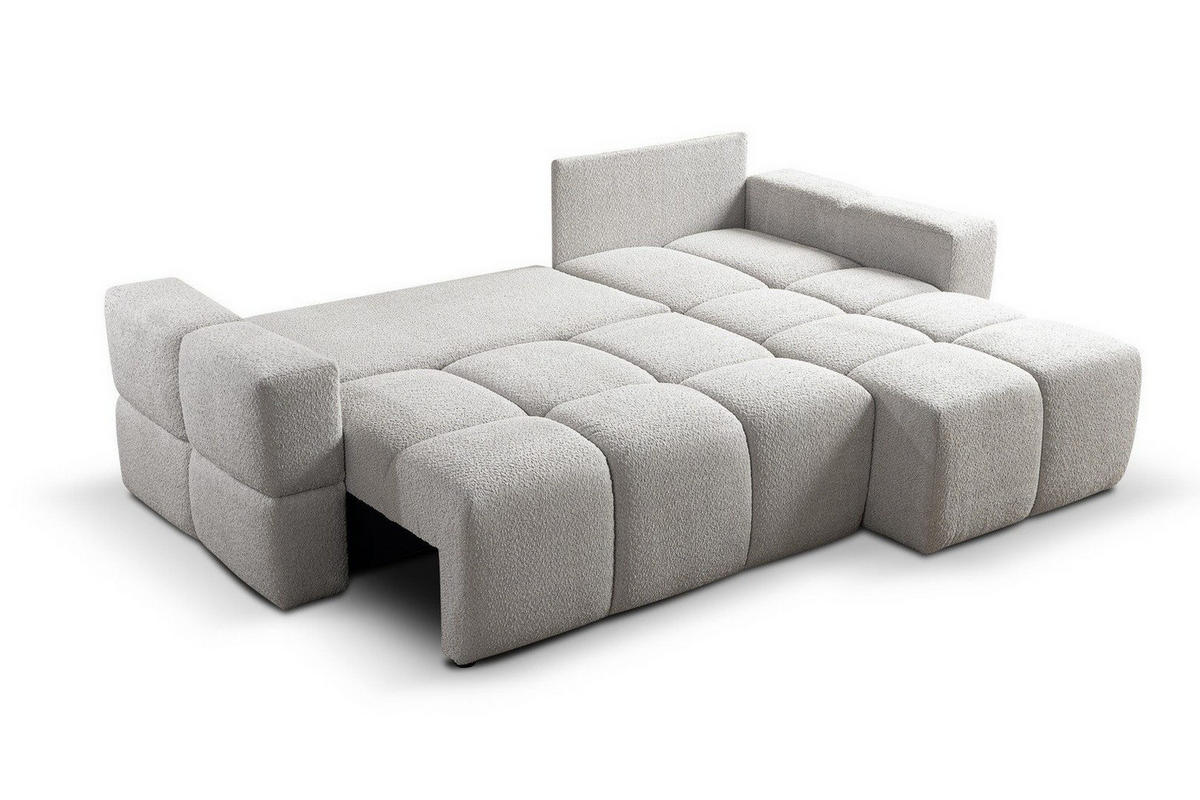 ECKSOFA L Weiß LORIN - Weiß, Textil (255/165cm) - Compleo24