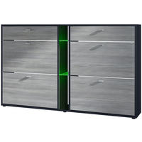 SCHUHSCHRANK Today Fronten in Avola-Anthrazit - Anthrazit, Holzwerkstoff (155.5/95/28cm) - Vladon