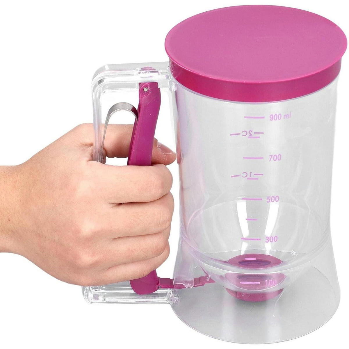 TEIGPORTIONIERER mit Skala 900ml - Pink, Kunststoff (0.9L)